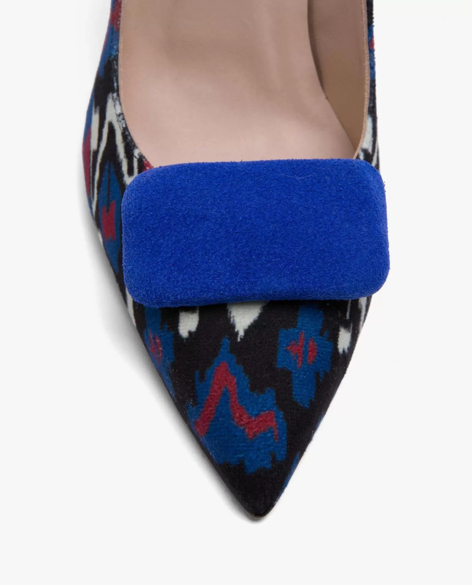 Mujer Cuplé Adorno Para Zapato Serraje Azul