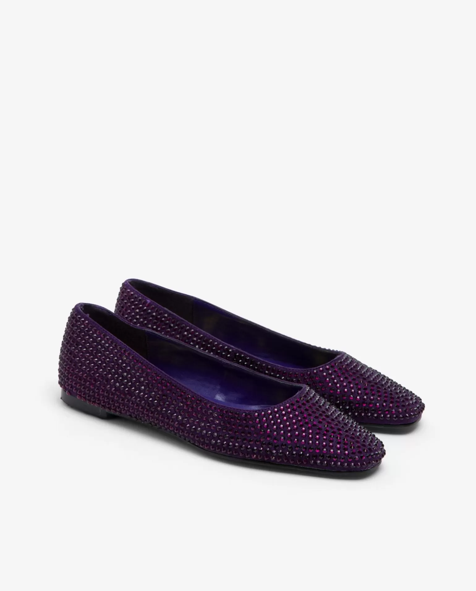 Mujer Cuplé Bailarina Strass Morado