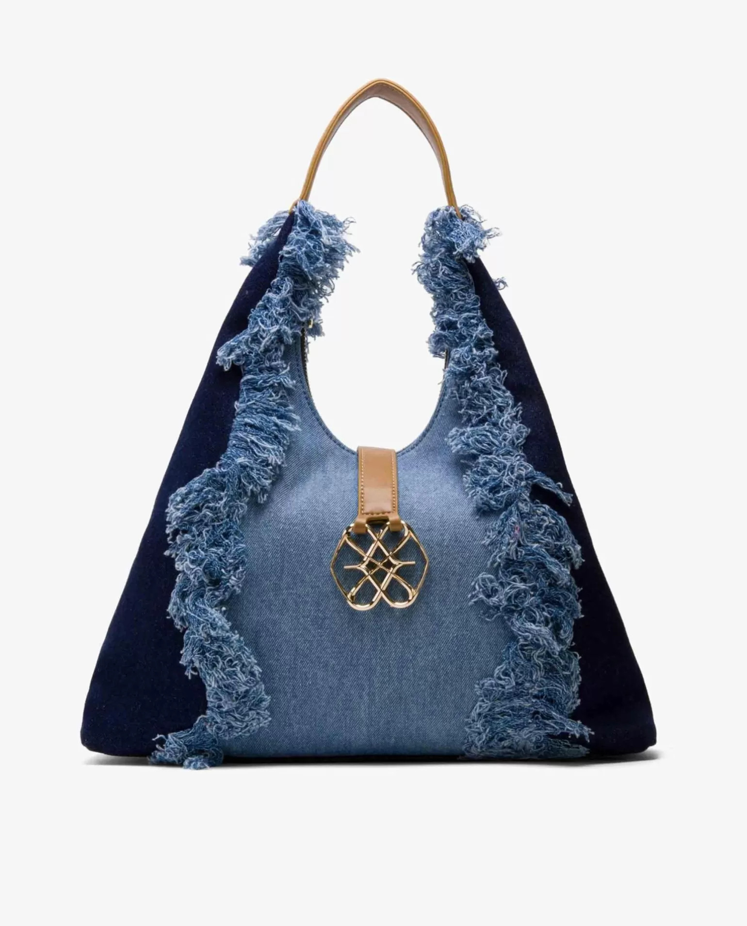 Mujer Cuplé Bolso Hobo Vaquero Marino