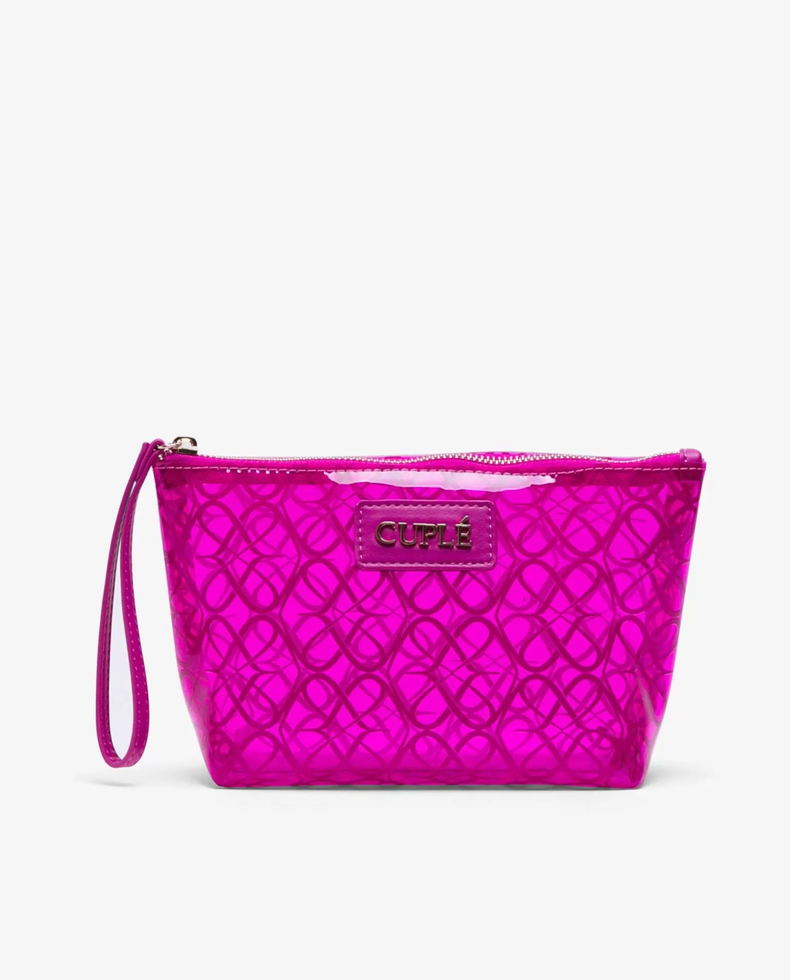 Mujer Cuplé Bolso Mano Vinilo Fucsia