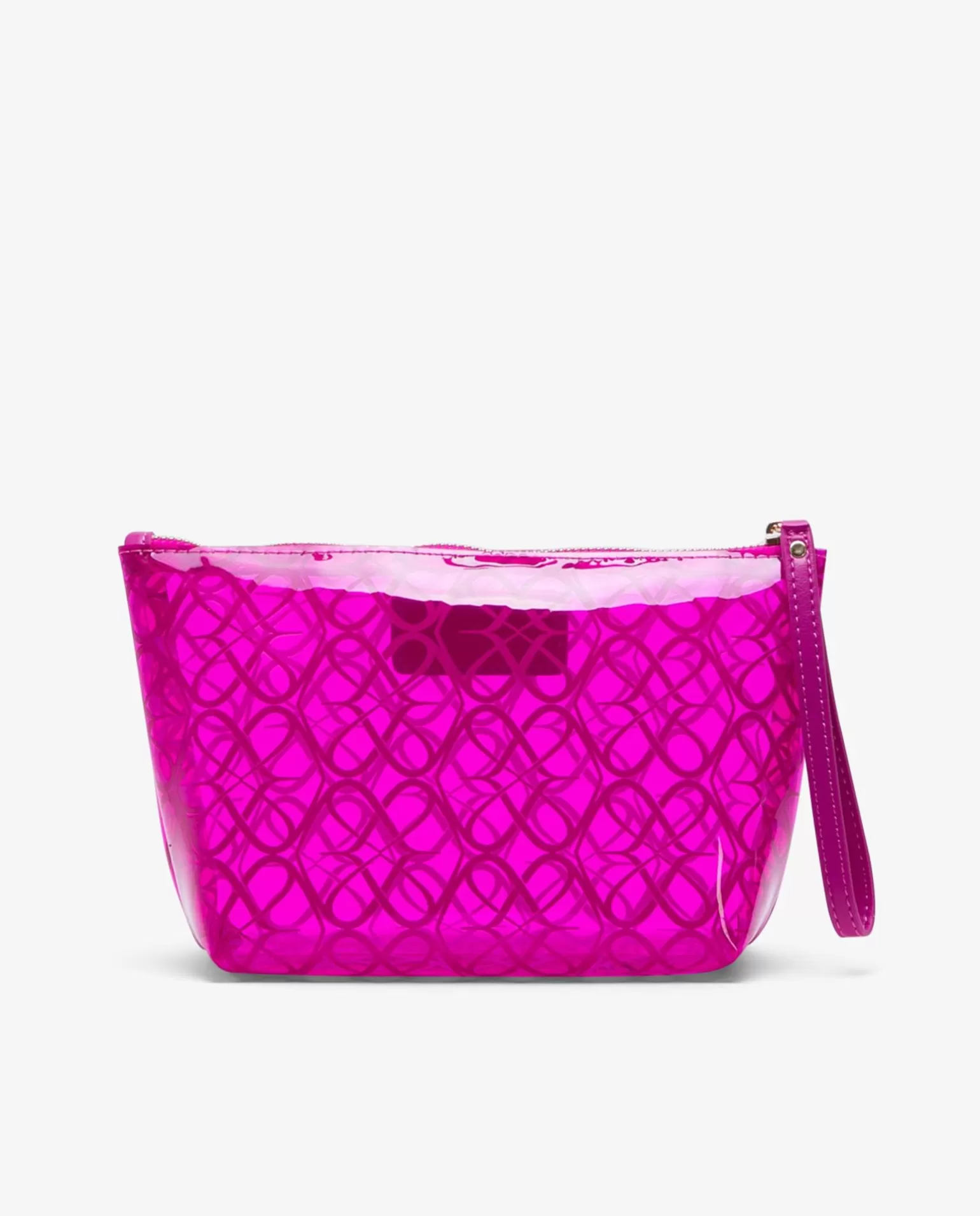 Mujer Cuplé Bolso Mano Vinilo Fucsia