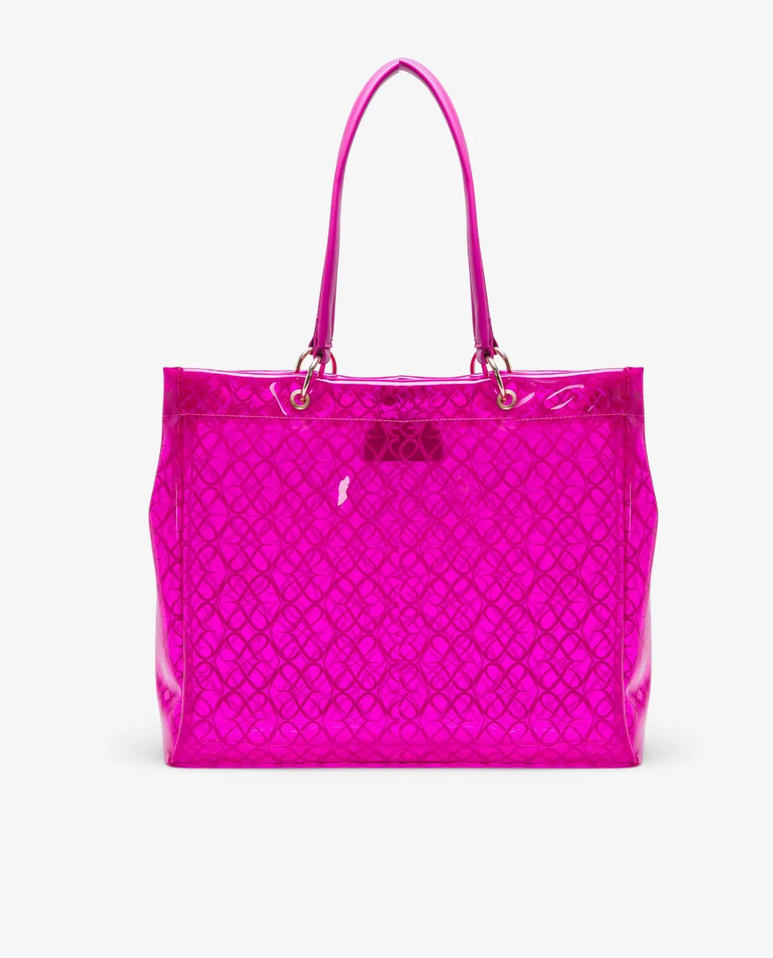 Mujer Cuplé Bolso Tote Vinilo Fucsia