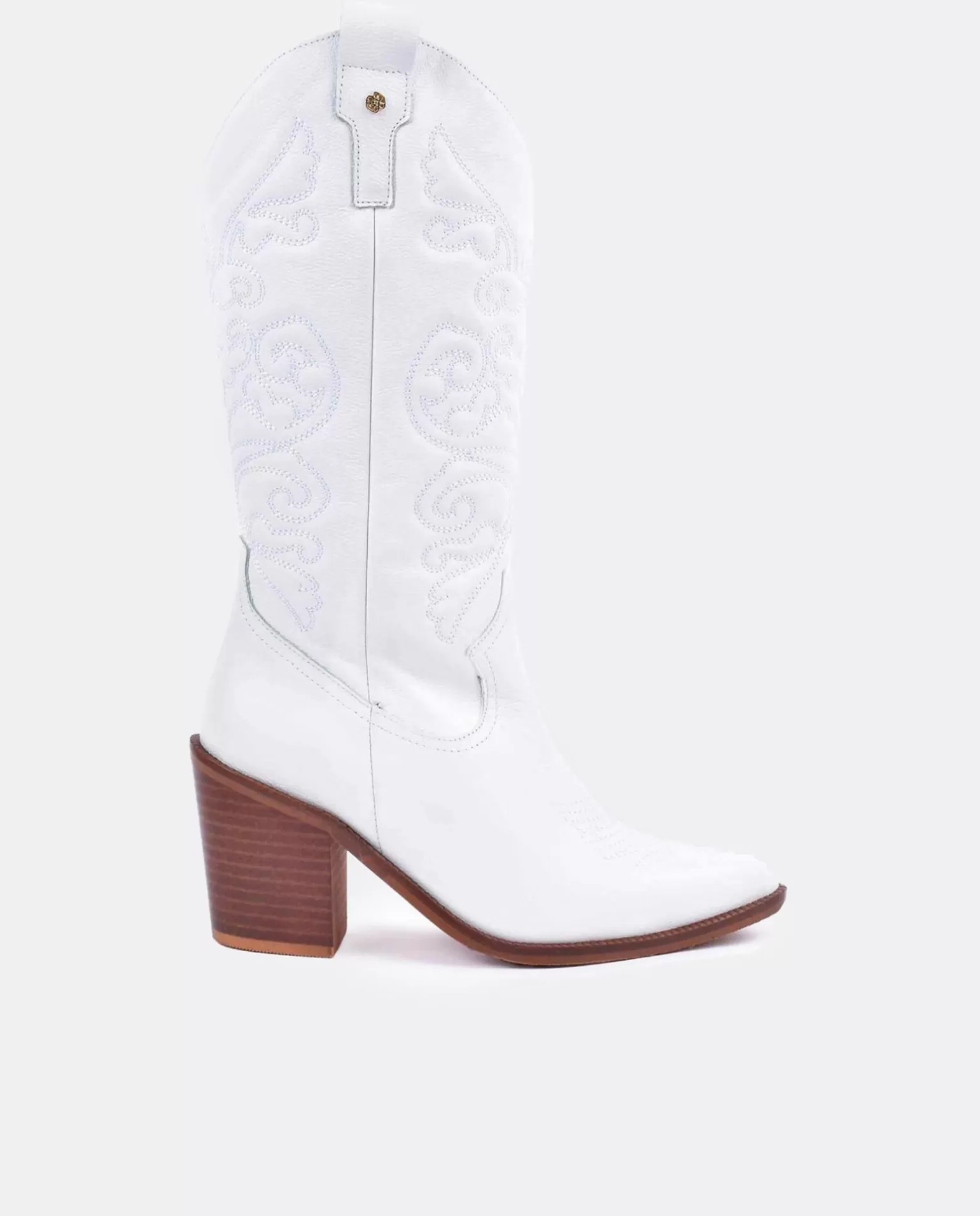 Mujer Cuplé Bota Cow Napa Blanco