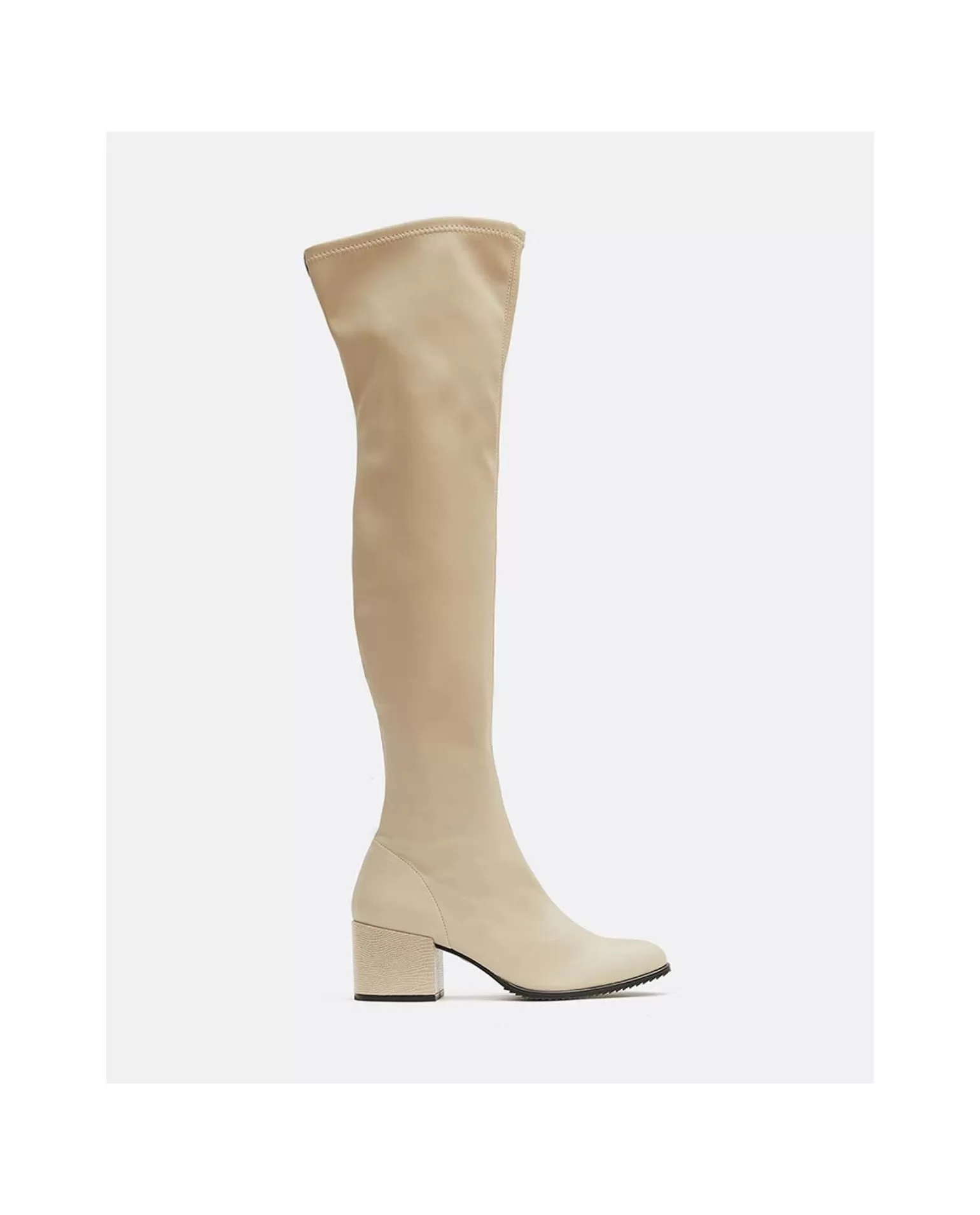 Mujer Cuplé Bota Mosquetera Strech Napa Licra Camel