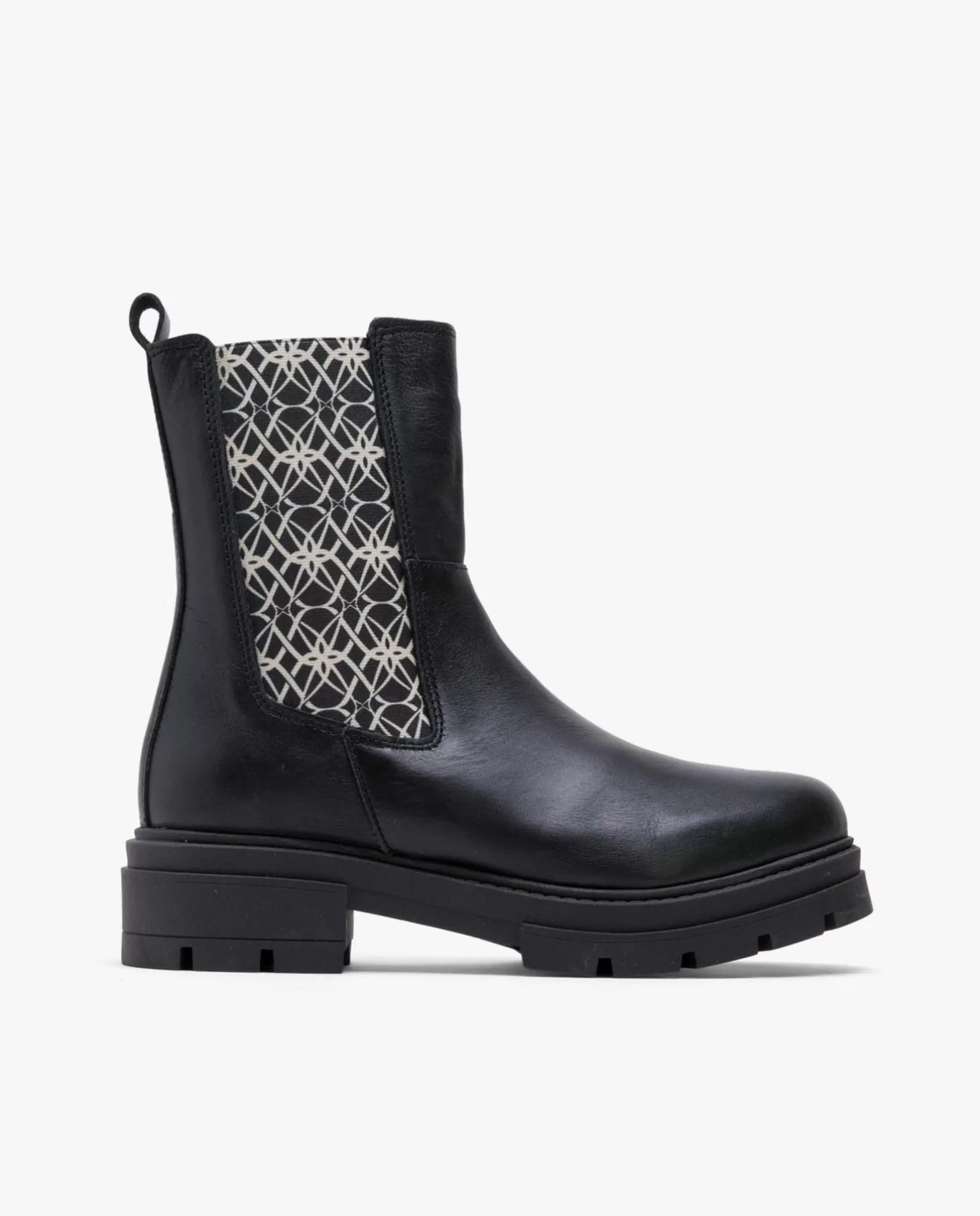 Mujer Cuplé Botin Elastico Napa Negro