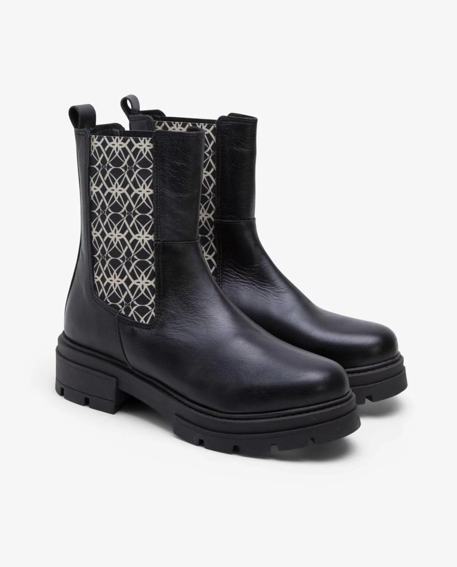 Mujer Cuplé Botin Elastico Napa Negro