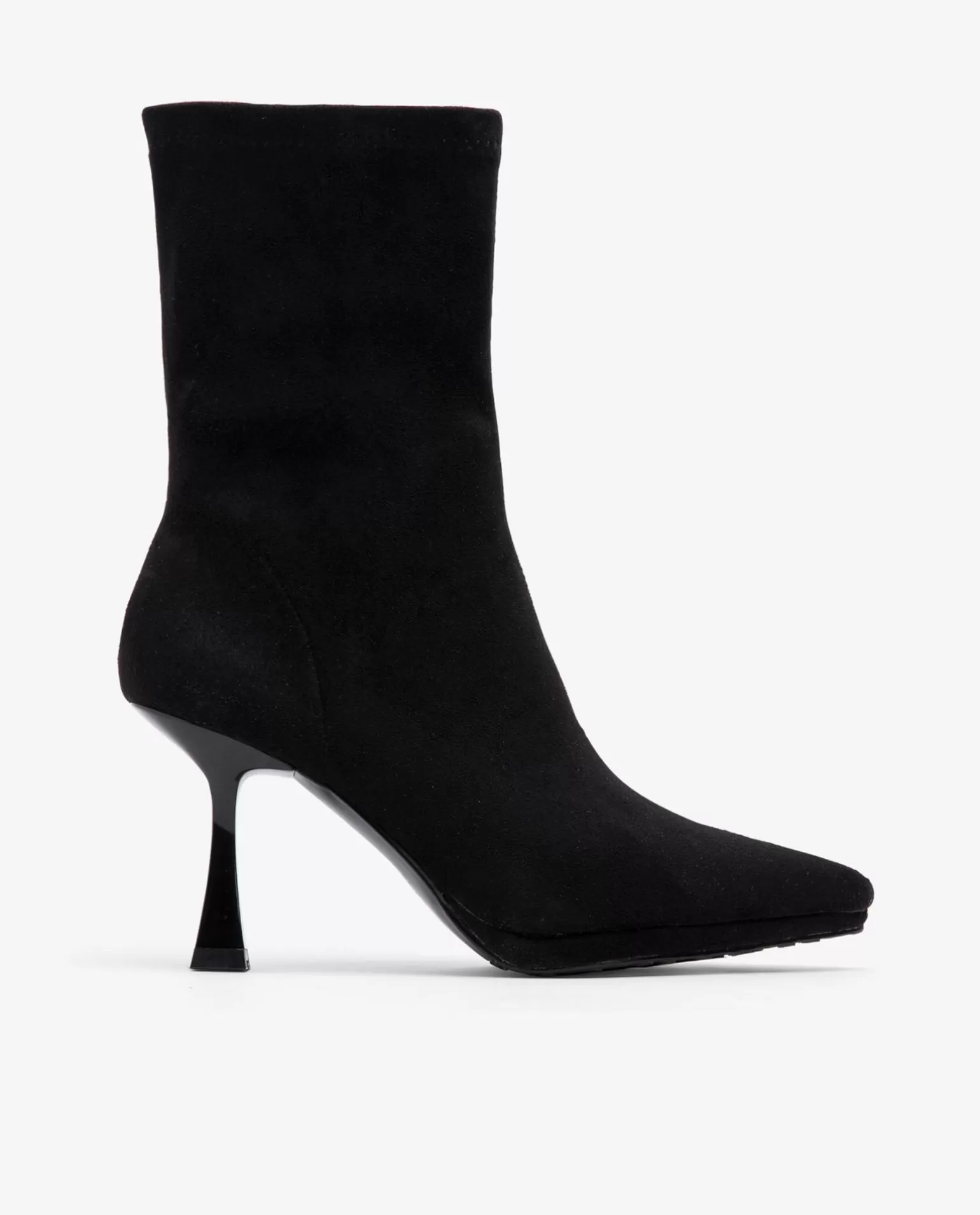 Mujer Cuplé Botin T/A Ultrasuede Strech Negro