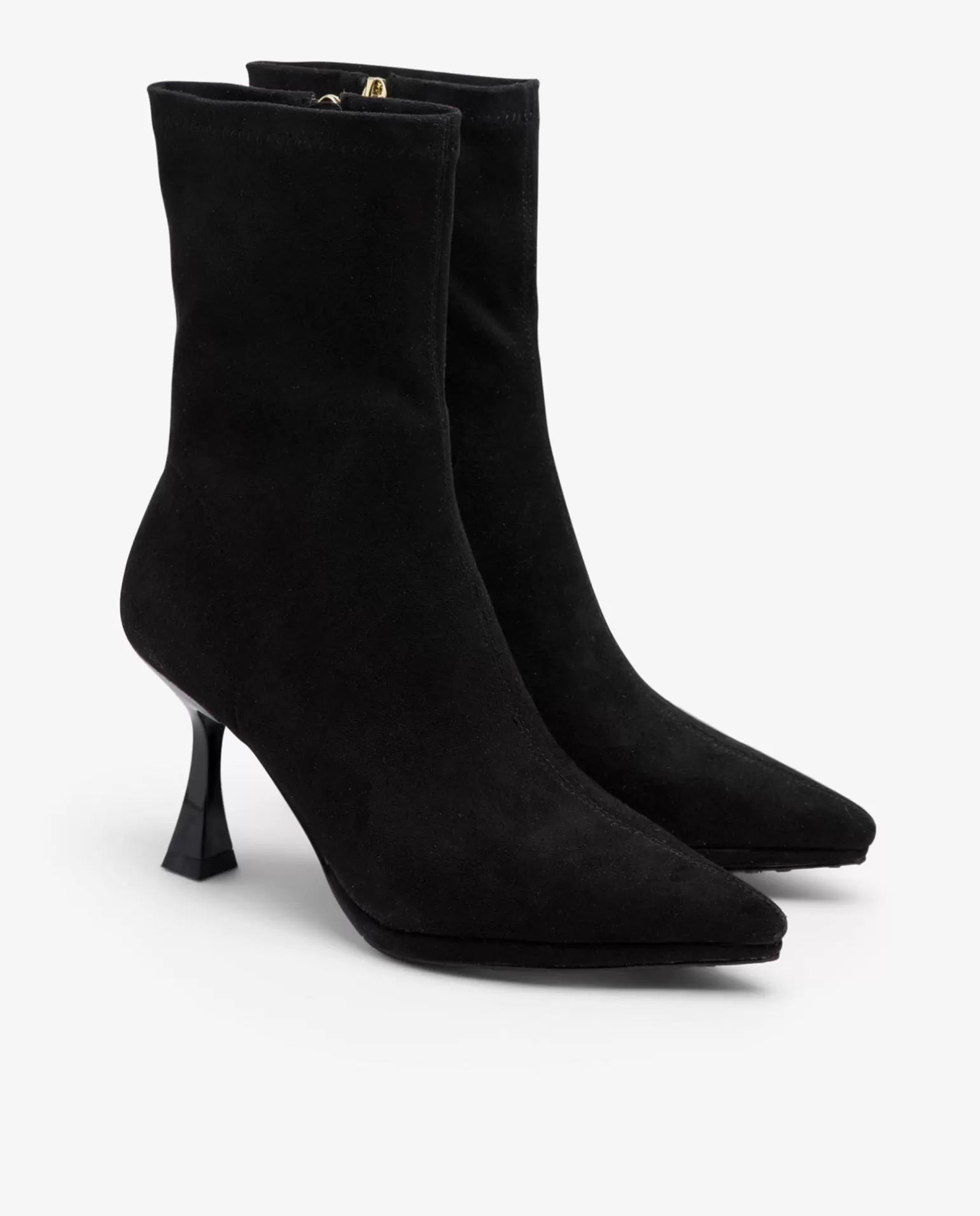 Mujer Cuplé Botin T/A Ultrasuede Strech Negro