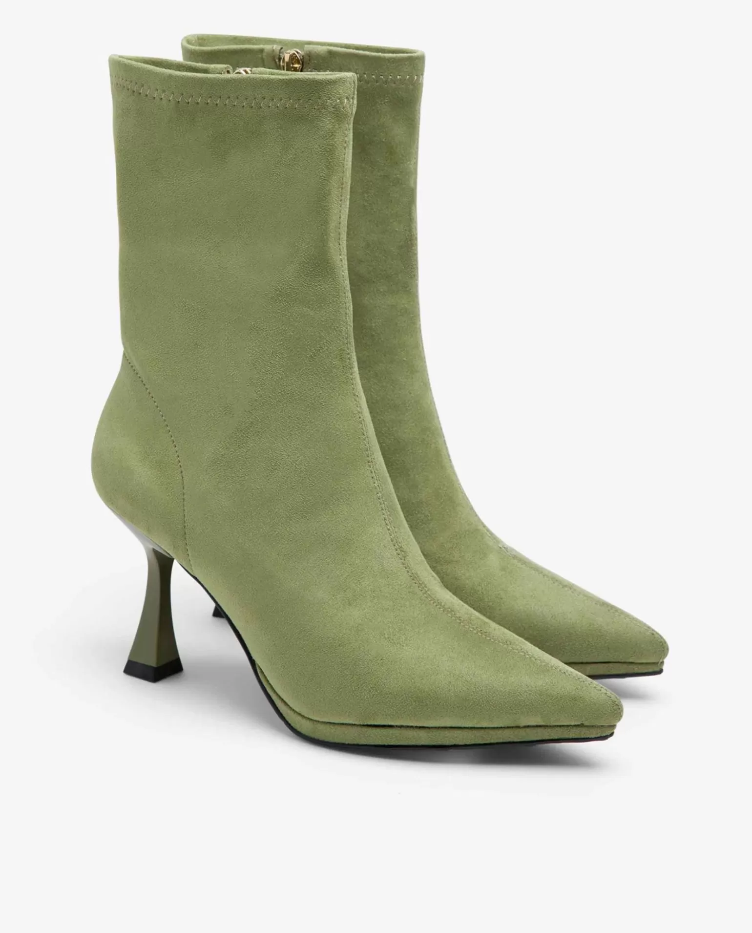 Mujer Cuplé Botin T/A Ultrasuede Strech Verde