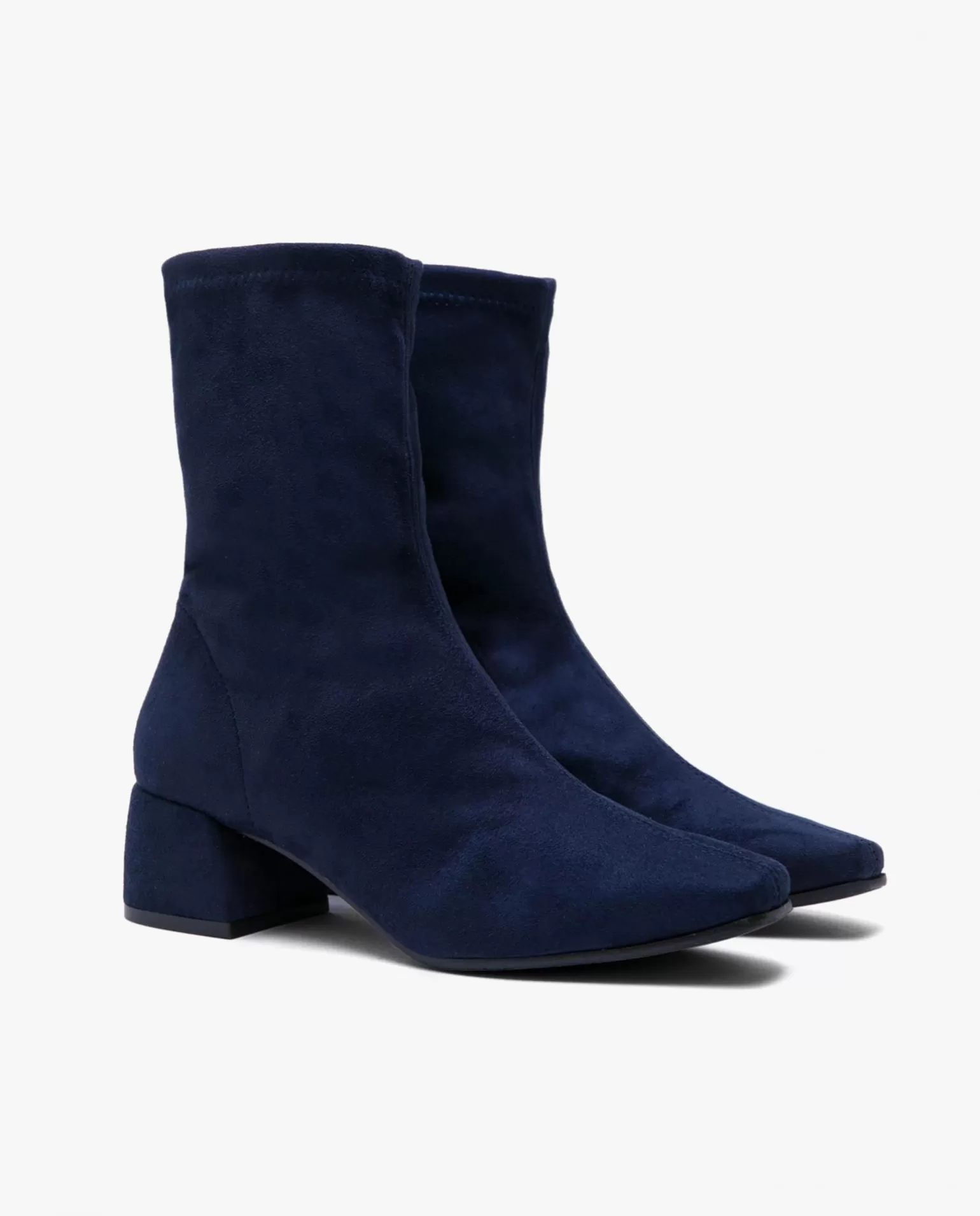 Mujer Cuplé Botin Ultrasuede Strech Marino