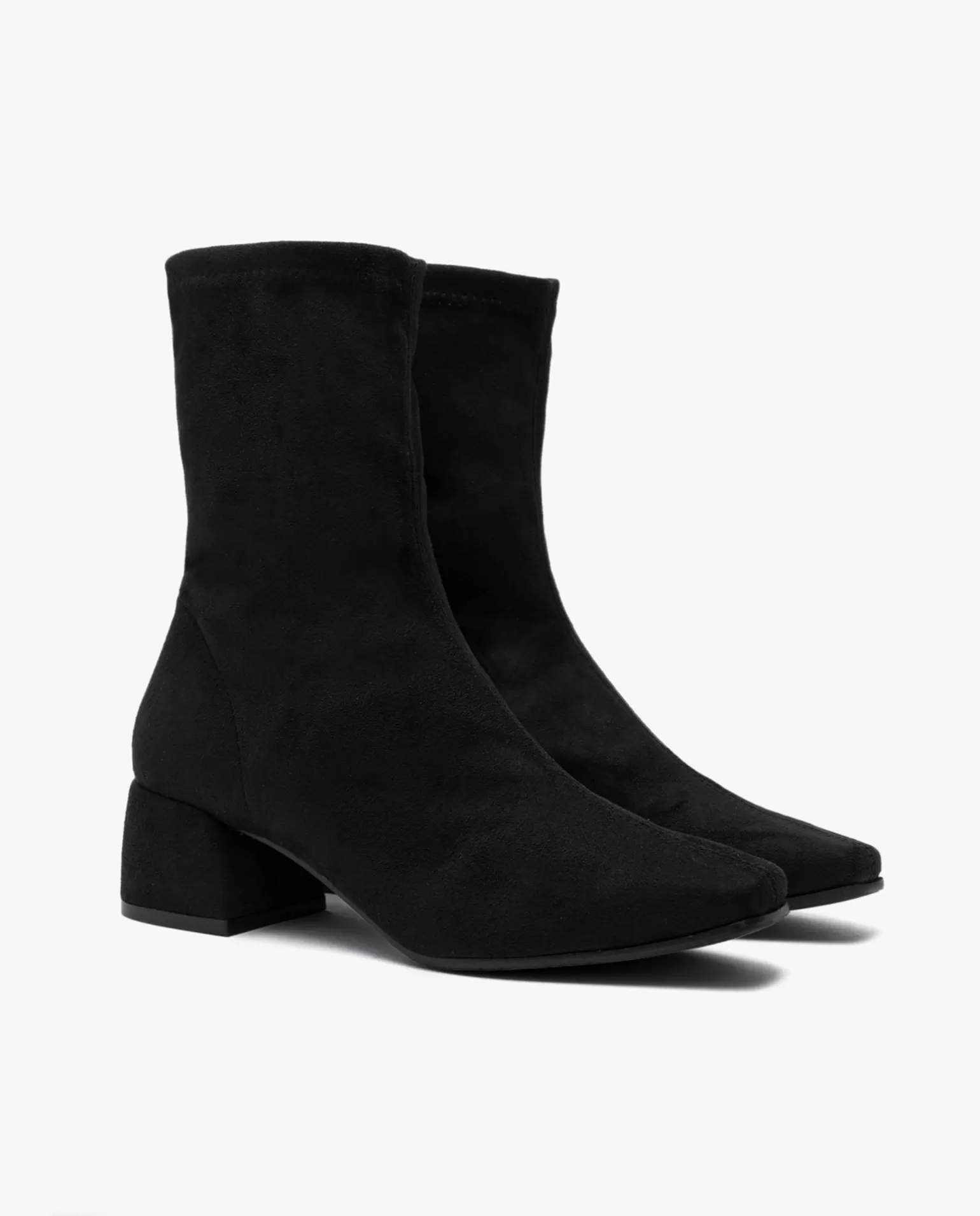 Mujer Cuplé Botin Ultrasuede Strech Negro