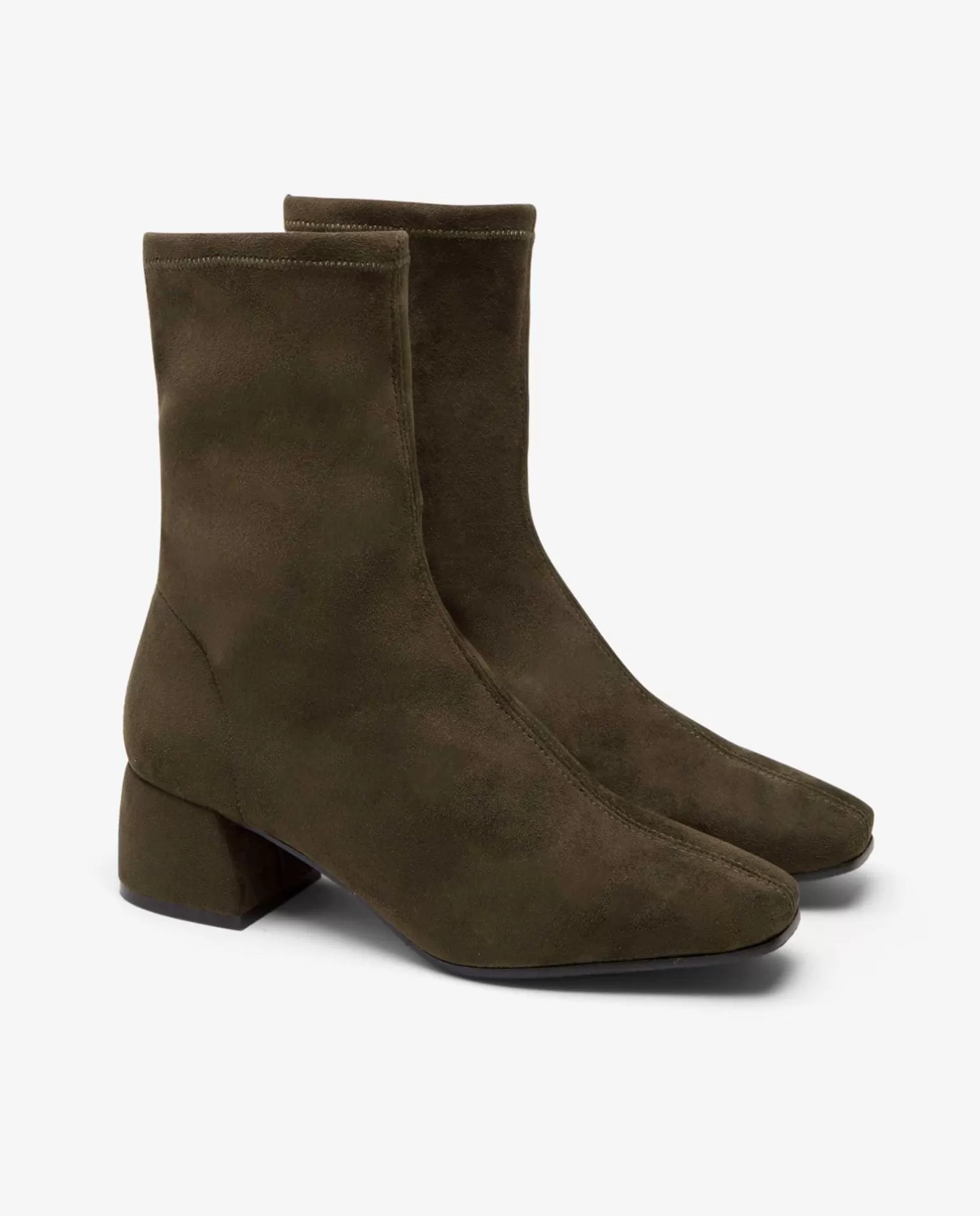 Mujer Cuplé Botin Ultrasuede Strech Verde