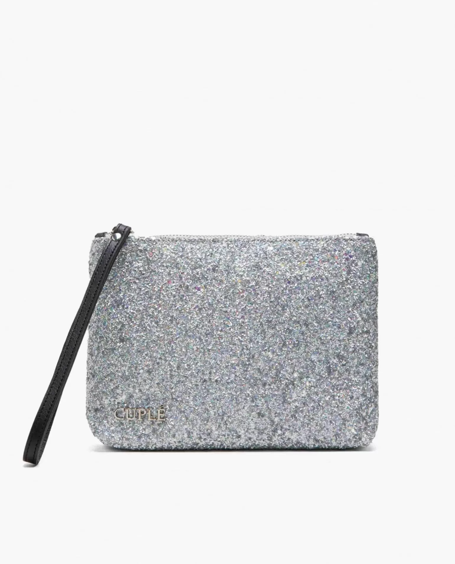 Mujer Cuplé Cartera Glitter Plata