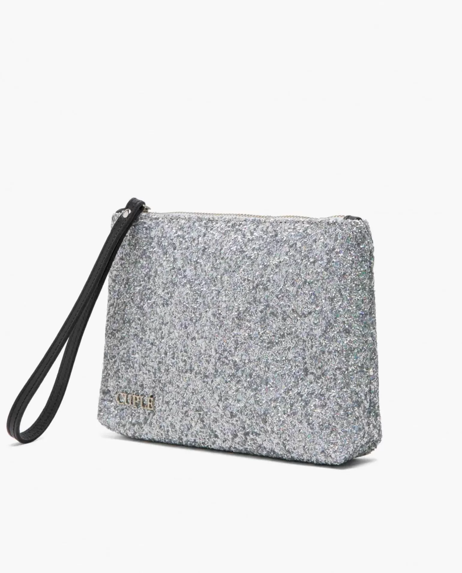 Mujer Cuplé Cartera Glitter Plata