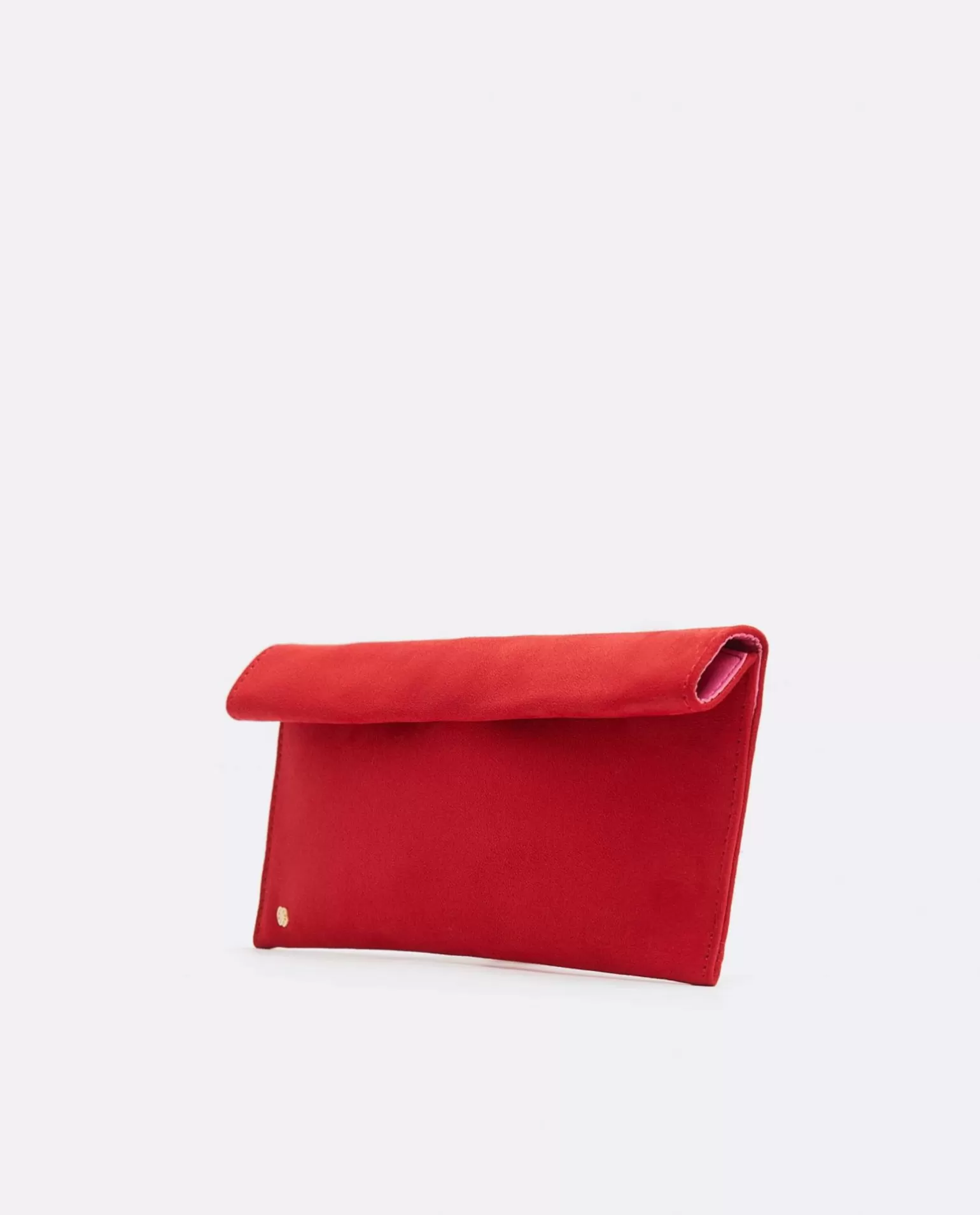 Mujer Cuplé Cartera Iman Ultrasuede Rojo