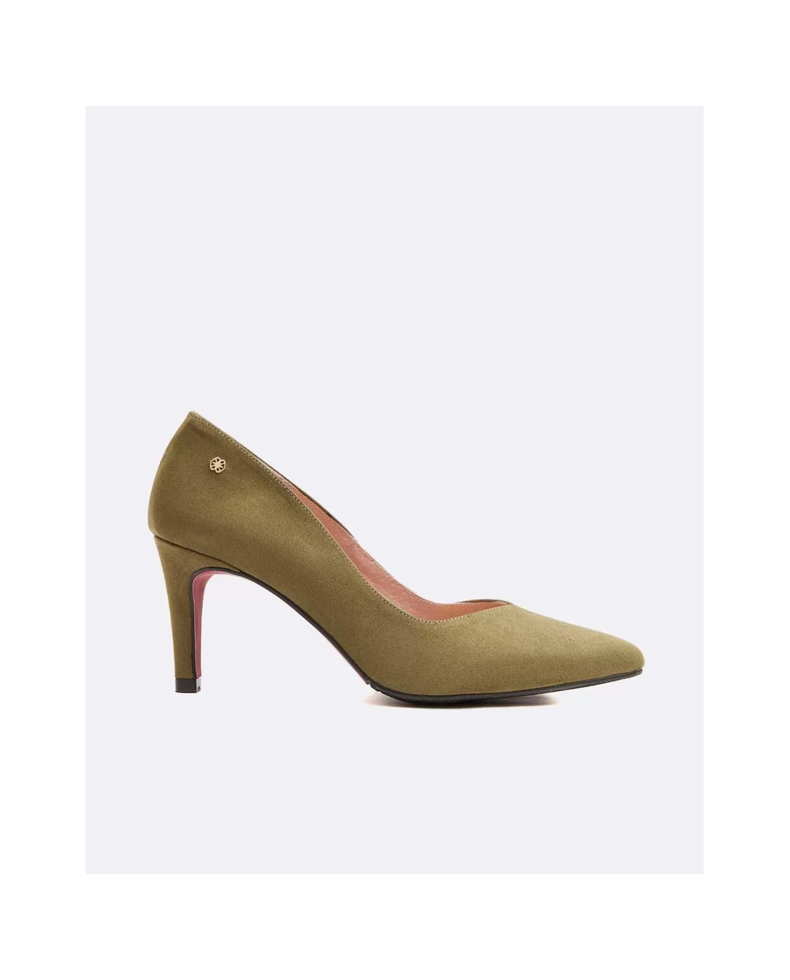 Mujer Cuplé Salon Pico Ultrasuede Kaki