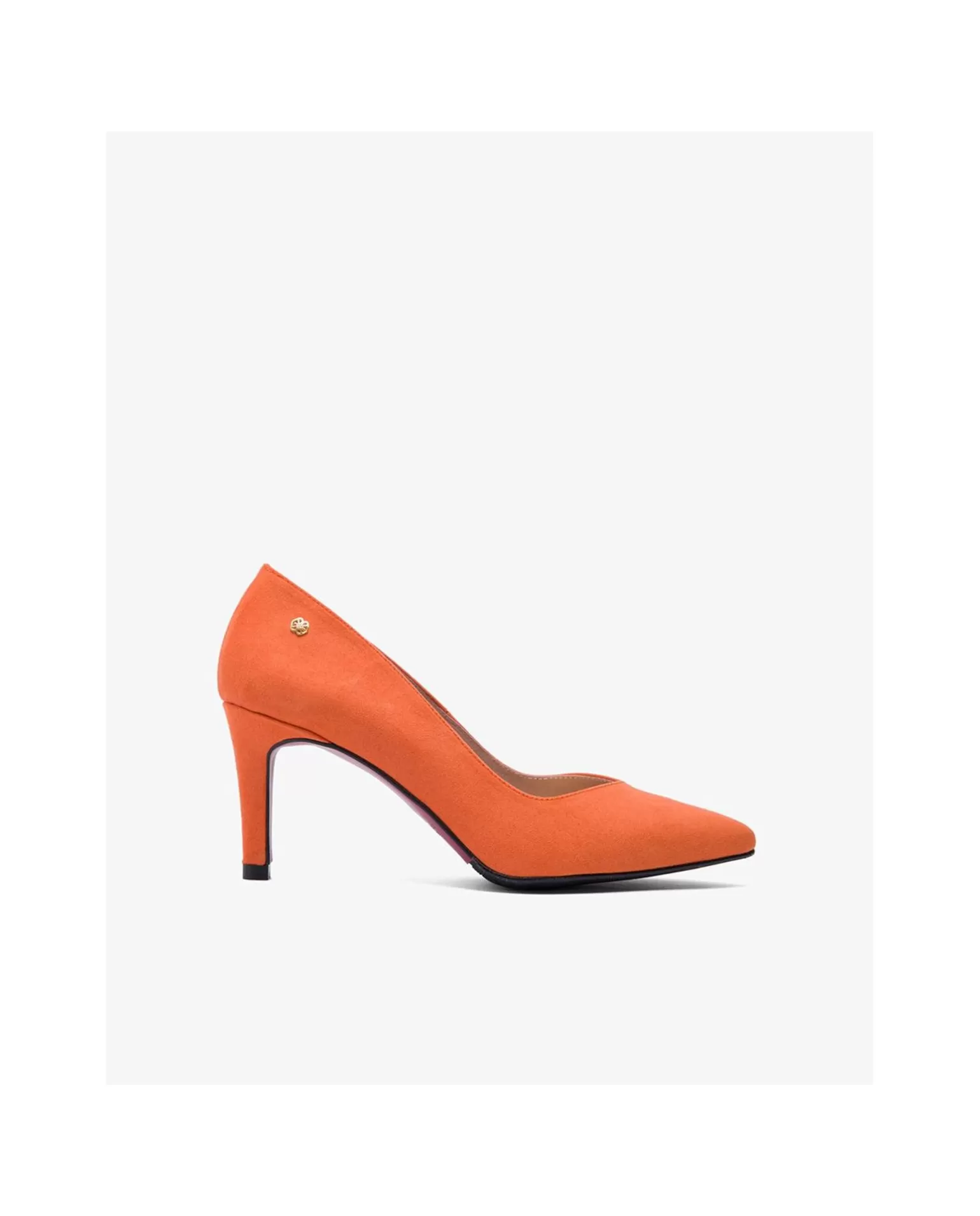 Mujer Cuplé Salon Pico Ultrasuede Naranja