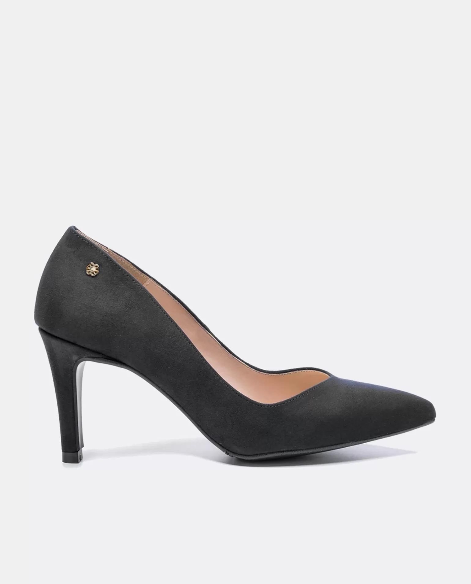 Mujer Cuplé Salon Pico Ultrasuede Negro