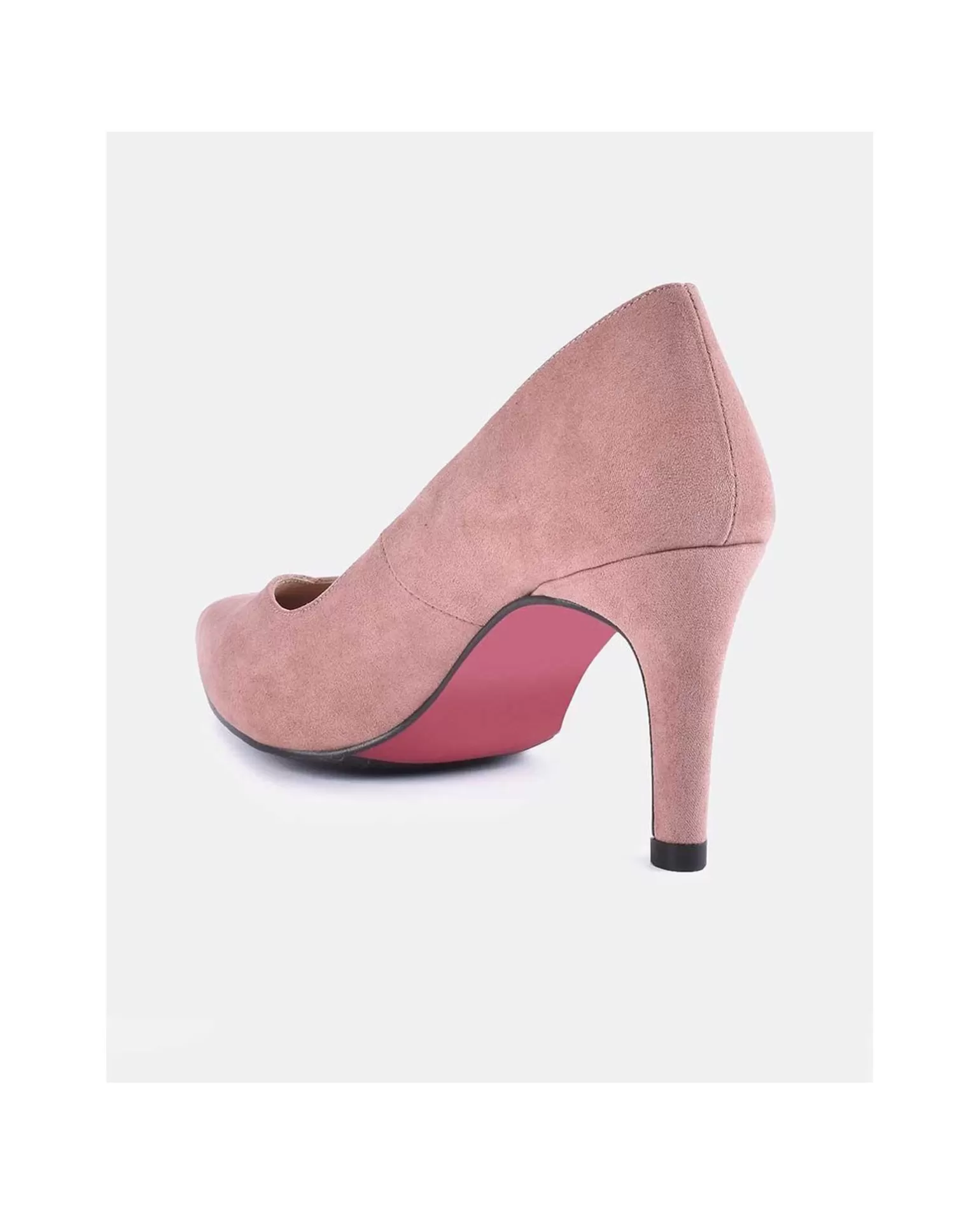 Mujer Cuplé Salon Pico Ultrasuede Rosa Palo