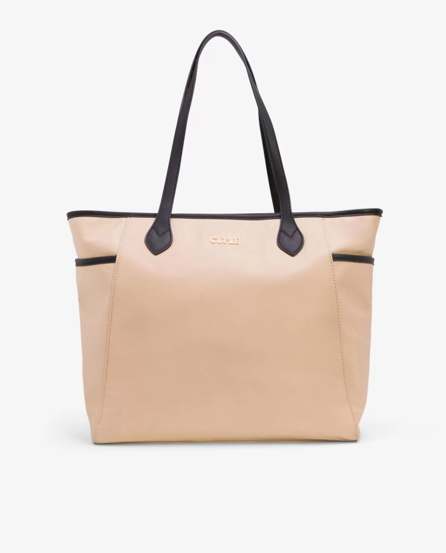 Mujer Cuplé Shopper Nylon Beig