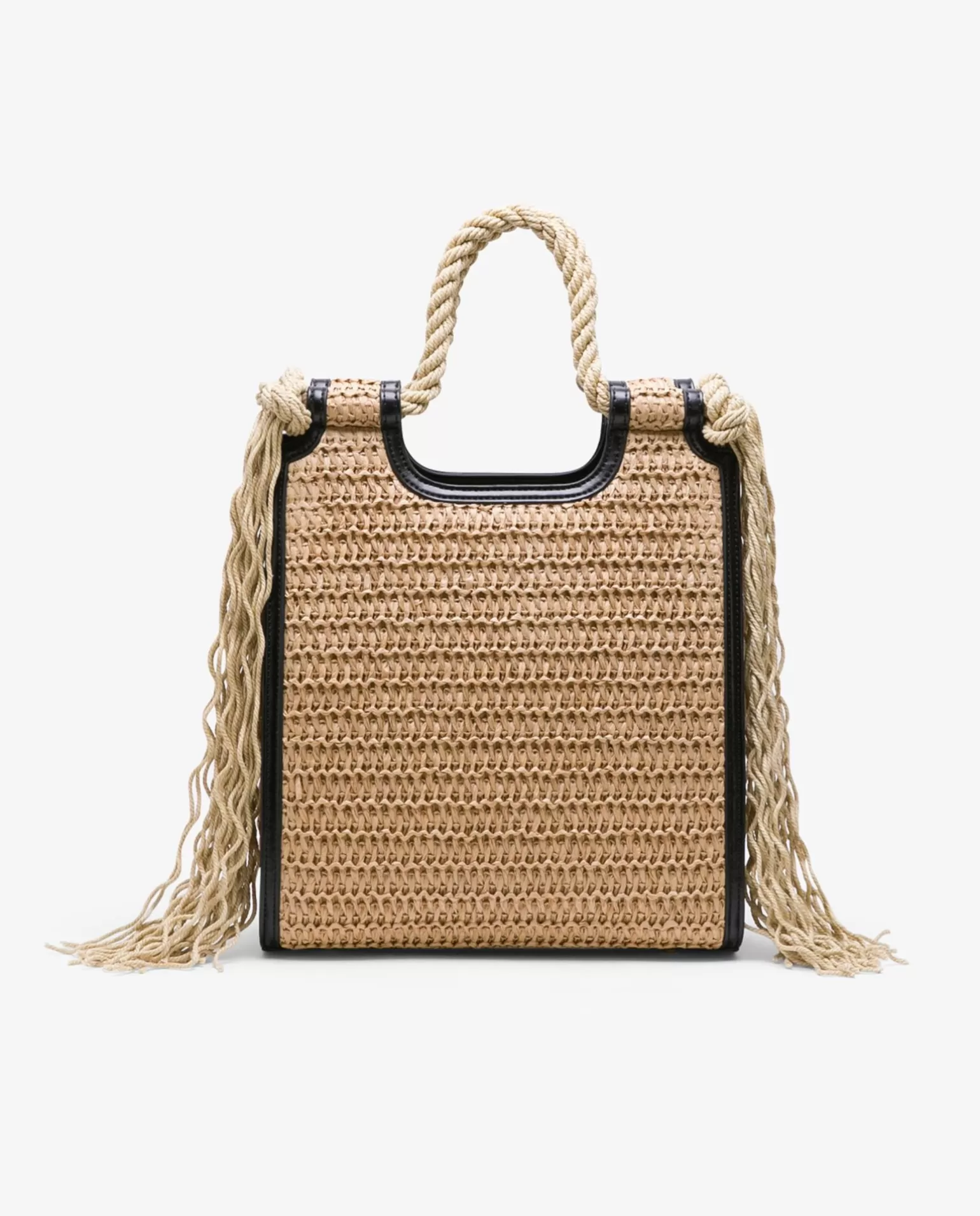 Mujer Cuplé Shopper Rafia Beig